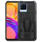 For Realme 8 Pro Armor Warrior Shockproof PC + TPU Phone Case(Black) - 1