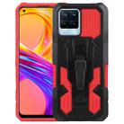 For Realme 8 Pro Armor Warrior Shockproof PC + TPU Phone Case(Red) - 1