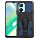 For Realme C33 4G Armor Warrior Shockproof PC + TPU Phone Case(Blue) - 1