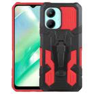 For Realme C33 4G Armor Warrior Shockproof PC + TPU Phone Case(Red) - 1