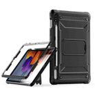 For Samsung Galaxy Tab S7/S8 Explorer PC + TPU Tablet Protective Case with Pen Slot(Black) - 1