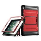 For iPad 9.7 2017/2018 Explorer PC + TPU Tablet Protective Case(Red) - 1