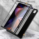 For iPad Pro 12.9 2021/2020/2018 Explorer PC + TPU Tablet Protective Case with Pen Slot(Black) - 6