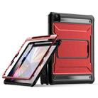 For iPad Pro 12.9 2021/2020/2018 Explorer PC + TPU Tablet Protective Case with Pen Slot(Red) - 1