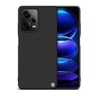 For Xiaomi Redmi Note 12 Pro 5G China NILLKIN Shockproof TPU + PC Textured Phone Case(Black) - 1