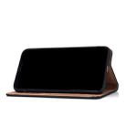 For iPhone X / XS Solid Color Frosted Magnetic Horizontal Flip Leather Case with Card Slots & Holder(Black) - 4