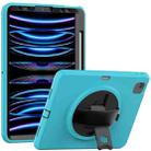 For iPad Pro 11 2022/2021/2020/2018 / Air 2022/2020 Shockproof TPU + PC Tablet Case(Black+Light Blue) - 1