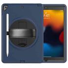 For iPad 10.2 2021/2020/2019 / Pro 10.5 / Air 10.5 2018/2019 Shockproof TPU + PC Tablet Case(Black+Navy Blue) - 1