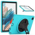 For Samsung Galaxy Tab A8 10.5 2022 Shockproof TPU + PC Tablet Case(Black+Light Blue) - 1