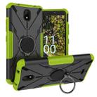 For Nokia C100 Armor Bear Shockproof PC + TPU Phone Case with Ring Holder(Green) - 1