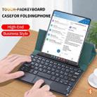 For Samsung Galaxy Z Fold4 GKK Magnetic Folding Bluetooth Keyboard Leather Case with Touchpad / Pen(Black) - 3