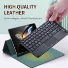 For Samsung Galaxy Z Fold4 GKK Magnetic Folding Bluetooth Keyboard Leather Case with Touchpad / Pen(Black) - 4