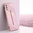 For vivo iQOO Pro XINLI Straight 6D Plating Gold Edge TPU Phone Case(Cherry Purple) - 1