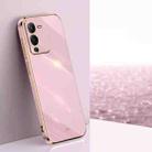 For vivo S15 XINLI Straight Edge 6D Electroplate TPU Phone Case(Cherry Purple) - 1