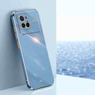 For vivo X80 XINLI Straight Edge 6D Electroplate TPU Phone Case(Celestial Blue) - 1