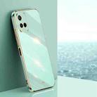 For vivo Y32 4G XINLI Straight 6D Plating Gold Edge TPU Phone Case(Mint Green) - 1