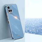 For vivo Y33s Global XINLI Straight 6D Plating Gold Edge TPU Phone Case(Celestial Blue) - 1