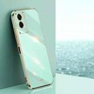 For vivo Y55s 5G XINLI Straight Edge 6D Electroplate TPU Phone Case(Mint Green) - 1