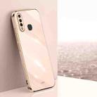 For vivo Z5x XINLI Straight 6D Plating Gold Edge TPU Phone Case(Pink) - 1
