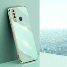 For vivo Z5x XINLI Straight 6D Plating Gold Edge TPU Phone Case(Mint Green) - 1