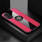 For OPPO A97 XINLI Stitching Cloth Textue Shockproof TPU Phone Case(Red) - 1