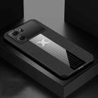 For OPPO K10 XINLI Stitching Cloth Textue Shockproof TPU Phone Case(Black) - 1