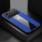 For OPPO K10 XINLI Stitching Cloth Textue Shockproof TPU Phone Case(Blue) - 1