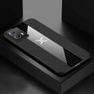 For vivo iQOO U5 XINLI Stitching Cloth Textue Shockproof TPU Phone Case(Black) - 1