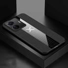 For vivo S15e XINLI Stitching Cloth Textue Shockproof TPU Phone Case(Black) - 1