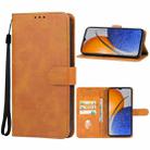 For Huawei Enjoy 50z Leather Phone Case(Brown) - 1