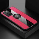 For vivo iQOO Neo5 S XINLI Stitching Cloth Textue TPU Phone Case with Ring Holder(Red) - 1