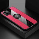 For vivo Y10 XINLI Stitching Cloth Textue TPU Phone Case with Ring Holder(Red) - 1