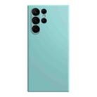 For Samsung Galaxy S23 Ultra 5G Imitation Liquid Silicone Phone Case(Sky Blue) - 1