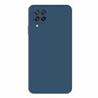 For Samsung Galaxy A22 4G Imitation Liquid Silicone Phone Case(Blue) - 1