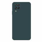 For Samsung Galaxy A22 4G Imitation Liquid Silicone Phone Case(Dark Green) - 1