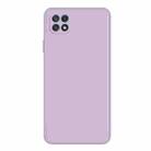 For Samsung Galaxy A22 5G Imitation Liquid Silicone Phone Case(Purple) - 1