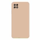 For Samsung Galaxy A22 5G Imitation Liquid Silicone Phone Case(Apricot) - 1