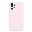 For Samsung Galaxy A73 5G Imitation Liquid Silicone Phone Case(White) - 1