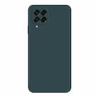 For Samsung Galaxy M33 Imitation Liquid Silicone Phone Case(Dark Green) - 1
