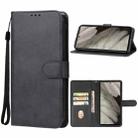 For Google Pixel 7a Leather Phone Case(Black) - 1