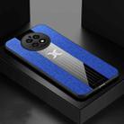 For Huawei Mate 50 XINLI Stitching Cloth Textue Shockproof TPU Phone Case(Blue) - 1