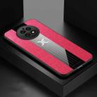 For Huawei Mate 50 XINLI Stitching Cloth Textue Shockproof TPU Phone Case(Red) - 1