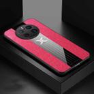 For Huawei Mate 50 Pro XINLI Stitching Cloth Textue Shockproof TPU Phone Case(Red) - 1
