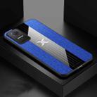 For Honor Play6T XINLI Stitching Cloth Textue Shockproof TPU Phone Case(Blue) - 1