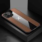 For Honor Play6T Pro XINLI Stitching Cloth Textue Shockproof TPU Phone Case(Brown) - 1