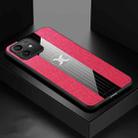 For Honor Play6T Pro XINLI Stitching Cloth Textue Shockproof TPU Phone Case(Red) - 1