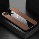 For Xiaomi Redmi 10A XINLI Stitching Cloth Textue Shockproof TPU Phone Case(Brown) - 1