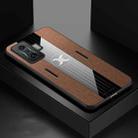 For Xiaomi Redmi K50 Gaming XINLI Stitching Cloth Textue Shockproof TPU Phone Case(Brown) - 1