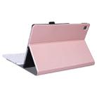 A307 For Galaxy Tab A 8.4 T307 (2020) Bluetooth Keyboard Tablet Case with Stand(Rose Gold) - 1