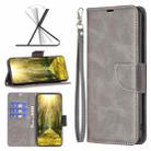 For Nokia X30 Lambskin Texture Pure Color Leather Phone Case(Grey) - 1